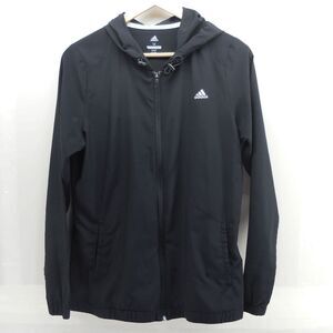Adidas Golf Mens Medium Full Zip Hooded Windbreaker Jacket Has Small Holes
